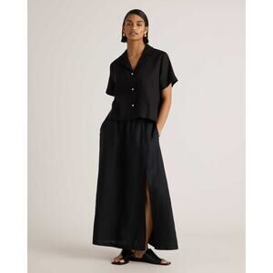 Quince 100% European Linen Maxi Skirt